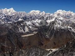 11A Drangnag Ri 6757m, Gauri Shankar 7135m, Menlungtse 7181m, Pangbug Ri 6625m, Lobuche East 6119m, Lobuche West 6145m, Jobo Rinjang 6778m, Lunag 6895m From Island Peak Summit 6189m