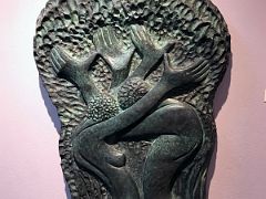 07 The Trees are Joyful by Edna Manley 1979 bronze relief carving National Gallery Of Jamaica Kingston