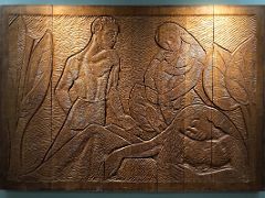 11 He Cometh Forth by Edna Manley 1962 Purple Heart Wood relief carving National Gallery Of Jamaica Kingston