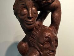 13 New World, Old World by Edna Manley 1942 Mahogany sculpture National Gallery Of Jamaica Kingston