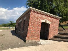 08A Giddy House was constructed in 1888 to house weapons and gunpowder and partially sank in the 1907 earthquake Port Royal Kingston Jamaica