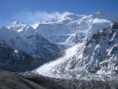 Kangchenjunga 04 07 Kangchenjunga North Face From Above Pangpema We climbed a very steep 230m hill directly behind Pangpema to get a more complete view. In fact, the only extra things you can see are Kambachen and a little…