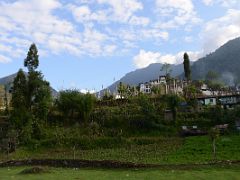 02B Houses In Yuksom 1775m Sikkim Early Morning At The Beginning Of The Goecha La Kangchenjunga Trek