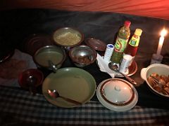 09D Dinner Inside My Tent At Tallem On Day 1 Of Green Lake Trek To Kangchenjunga East Face Sikkim India