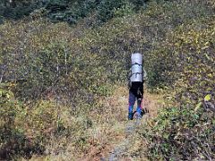 04A Trekking Just After Leaving Jakthang Camp To Yabuk On The Morning Of Day 3 Of Kangchenjunga East Face Green Lake Trek Sikkim India