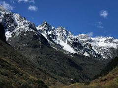 07A Mountains Frame The Trail Ahead Between Jakthang Camp And Yabuk On Day 3 Of Kangchenjunga East Face Green Lake Trek Sikkim India