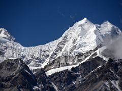 06A The North Col And The Twins From Rest Camp On Day 4 Of Kangchenjunga East Face Green Lake Trek Sikkim India