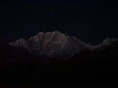 01C Pre-Dawn Light On Kangchenjunga East Face And The Twins From Green Lake On Day 6 Of The Kangchenjunga East Face Green Lake Trek Sikkim India