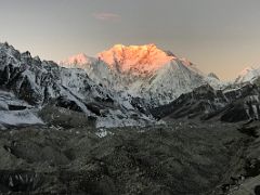 04A Sunrise On Kangchenjunga East Face Above Zemu Glacier With The Twins On The Right From Green Lake On Day 6 Of The Kangchenjunga East Face Green Lake Trek Sikkim India