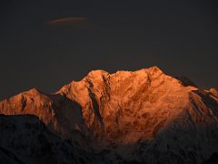 07A Sunrise On Kangchenjunga South, Centre And Main Summits East Face From Green Lake On Day 6 Of The Kangchenjunga East Face Green Lake Trek Sikkim India