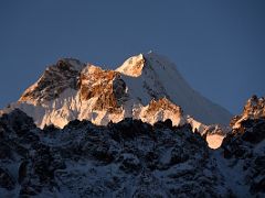 09C Little Siniolchu Close Up Just After Sunrise From Green Lake On Day 6 Of The Kangchenjunga East Face Green Lake Trek Sikkim India