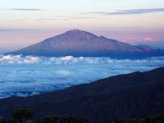 04C Mount Meru Tanzania Just After Sunrise From Shira Camp On Day 3 Of The Machame Route Climbing Mount Kilimanjaro Kili October 2000