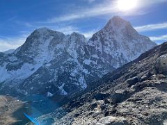 04A Taboche and Cholatse afternoon from Lobuche East Base Camp 5170m