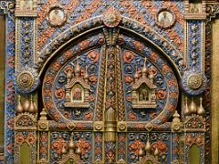 06B Embossed Gilded Elaborate Holy Door Iconostasis and Icons 1895 at the Church of St Basil the Blessed St Basil’s Cathedral Moscow Russia