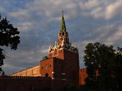 08B Trinity Bridge leads to Troitskaya Tower, the tallest tower of the Kremlin and the main visitors entrance from Alexander Gardens Moscow Russia