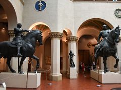 1453 Gattamelata Equestrian Statue and David by Donatello, Bartolomeo Colleoni Equestrian statue by Andrea del Verrocchio - reproductions - Pushkin Museum Moscow Russia