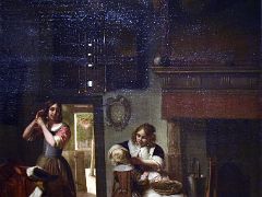 1673 A Mothers Care - Pieter de Hooch - Pushkin Museum Moscow Russia