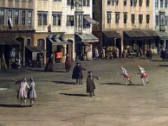 1749-52 View of the old market in Dresden detail 1 - Bernardo Bellotto - Pushkin Museum Moscow Russia