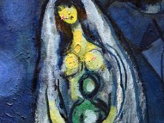 1960 The White Horse detail 1 Woman with Baby - Marc Chagall - Pushkin Museum Moscow Russia