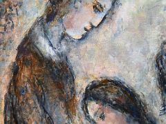 1980 The Artist and his Bride detail 1 - Marc Chagall - Pushkin Museum Moscow Russia