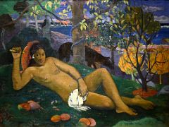 1896 Te Arii Vahine (The Queen, the Kings Wife) - Paul Gauguin Pushkin Museum Moscow Russia