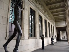 01C Statues outside the Museum main building - Pushkin Museum Moscow Russia