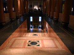 02 Looking down the stairs to the entrance - Pushkin Museum Moscow Russia