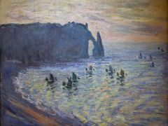 1885-86 The Cliffs at Etretat - Claude Monet - Pushkin Museum Moscow Russia