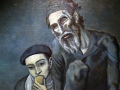 1903 Old Jew and a Boy (Blind Beggar with a Boy) detail - Pablo Picasso - Pushkin Museum Moscow Russia