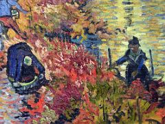 Vincent van Gogh 01B The Red Vineyard 1888 Close Up Moscow Pushkin Museum