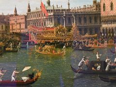 08B 1745-50 Return of Il Bucintoro on Ascension Day - Canaletto - detail - Museu Nacional Art de Catalunya Barcelona Spain