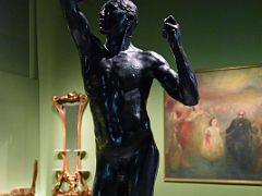 01A 1876 The Age of Bronze - Auguste Rodin - Museu Nacional Art de Catalunya Barcelona Spain