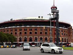 06B Plaza de toros de las Arenas was a bullring from 1900-1977, but was reopened in 2011 as a shopping mall named Arenas de Barcelona near Museu Nacional Barcelona Spain