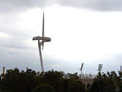 07E Torre de Comunicacions de Montjuic from Museu Nacional d Art de Catalunya Barcelona Spain