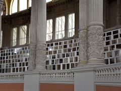 09B Double columns in the Sala Oval Hall at the Museu Nacional d Art de Catalunya Palau Nacional building Barcelona Spain