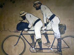 07A 1897 Ramon Casas and Pere Romeu on a Tandem - Ramon Casas - Museu Nacional Art de Catalunya Barcelona Spain