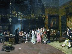 05A 1868-69 The Spanish Wedding - Maria Fortuny - the scene is the signing of a marriage contract - Museu Nacional Art de Catalunya Barcelona Spain