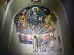 02A 1123 Apse of Sant Climent de Taull - a masterpiece of European Romanesque art and the best-known work in the Museu Nacional Art de Catalunya Barcelona Spain