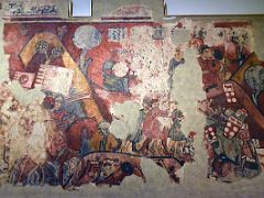 07C 1285-1290 Mural paintings of the Conquest of Majorca - detail - Museu Nacional Art de Catalunya Barcelona Spain