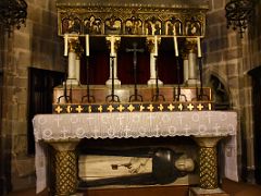 06E Sepulchre of Saint Raymond of Penyafort 14C side chapel Barcelona Cathedral Spain