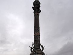 13A Columbus Monument is a 60m monument to Christopher Columbus at the lower end of La Rambla Barcelona Spain