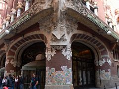 01A The Palau de la Musica Catalana was built between 1905 and 1908 by the modernist architect Lluis Domenech i Montaner Barcelona Spain