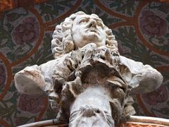 02B Bust Of Bach On The Outside Of The Palau de la Musica Catalana Barcelona Spain