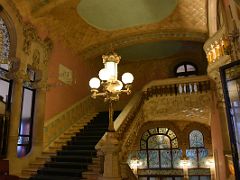 04C The stairs to the second levels Palau de la Musica Catalana Barcelona Spain