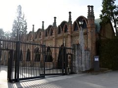 02A Gates leading to Cavas Codorniu Penedes wine tour Near Barcelona Spain