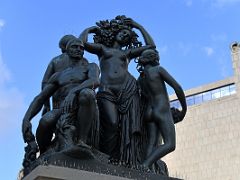 10 Sculpture representing the province of Tarragona by Jaume Otero 1928 considered a homage to the Mediterranean in Placa Catalunya Barcelona Spain