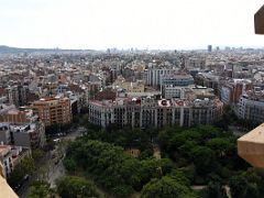 28B Plaza de la Sagrada Familia and View to Southwest from Passion Tower Sagrada Familia Barcelona Spain