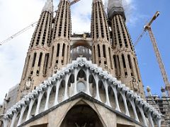 05A Passion Facade intended to portray the sins of man was completed by Josep Maria Subirachs in 1990 Passion facade Sagrada Familia Barcelona Spain