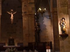 02C A Statue Of Saint James Near The main altar Santiago Cathedral Catedral Old Town Casco Viejo Bilbao Spain