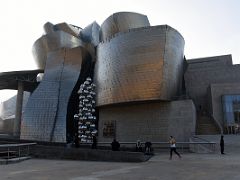 02A Guggenheim Bilbao Frank Gehry Building With Tall Tree and the Eye by Anish Kapoor 2007